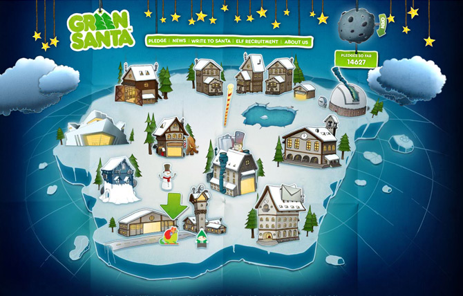 www.Green-Santa.com - Help Santa Save Christmas